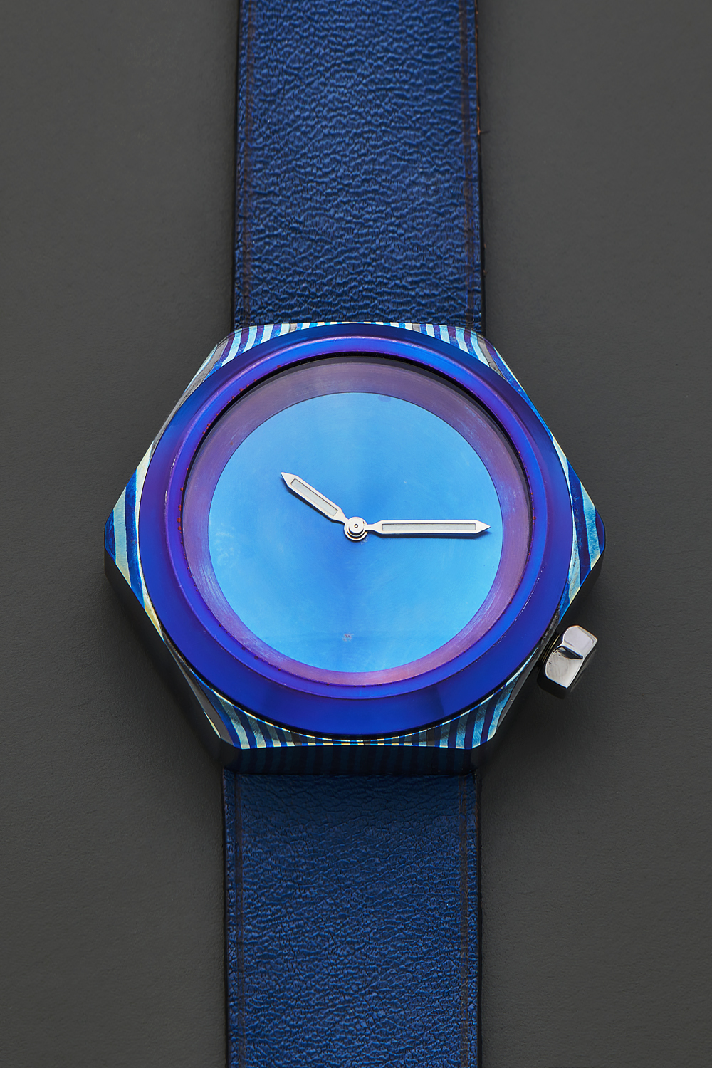 Ineichen Auctioneers - 'Timascus' Hexagonal Damascus Steel Watch