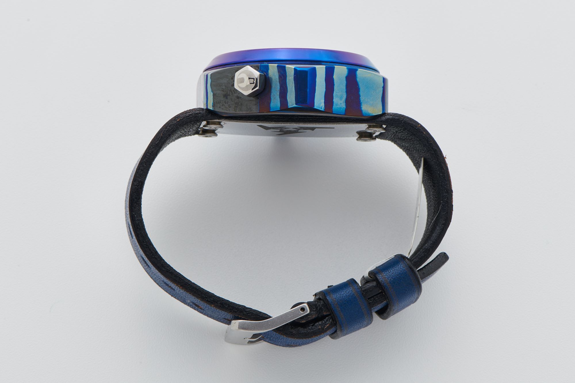 Ineichen Auctioneers - 'Timascus' Hexagonal Damascus Steel Watch