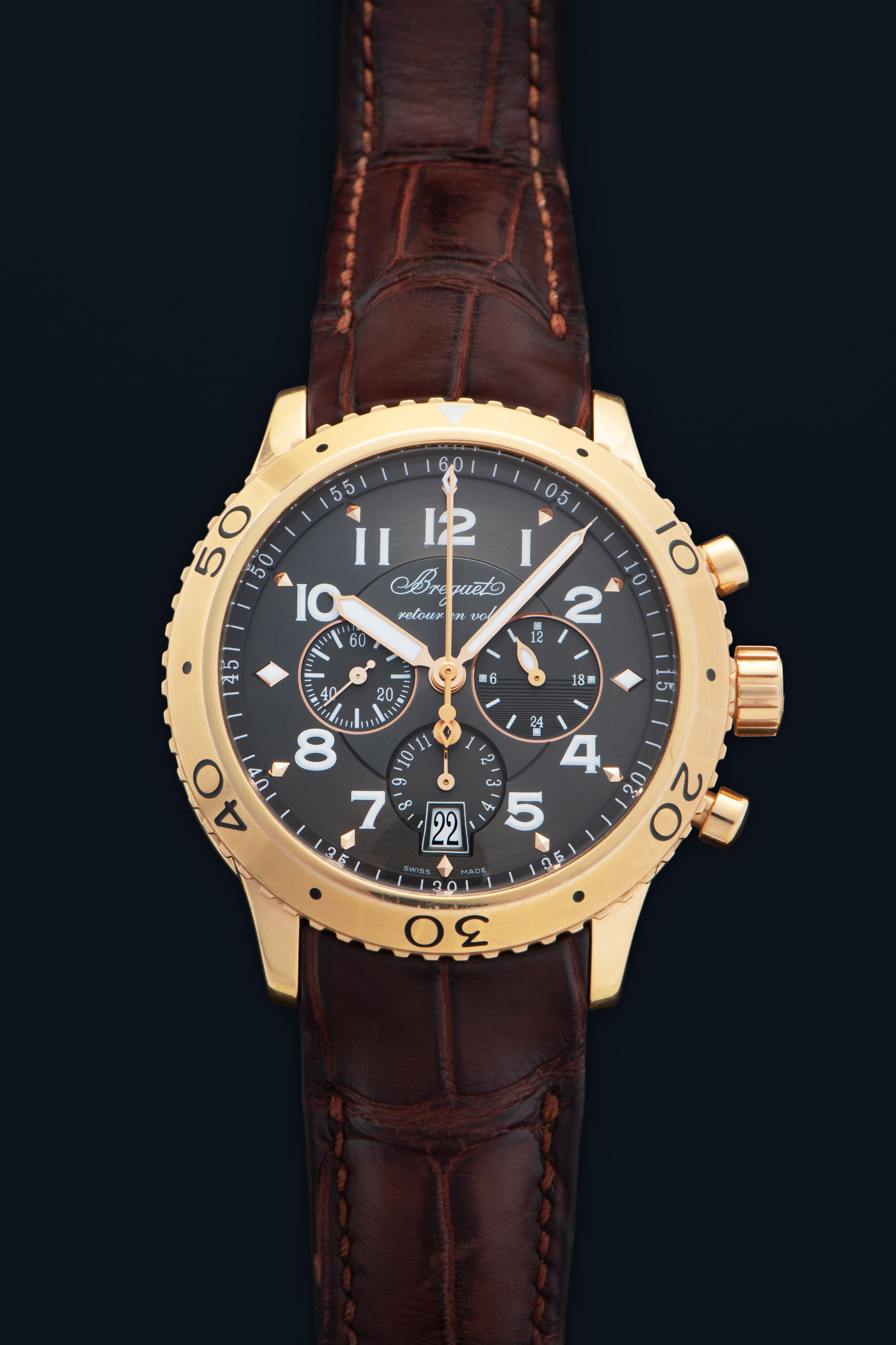 Ineichen Auctioneers - Type XXI Retour en Vol Ref. 3810 in 18K