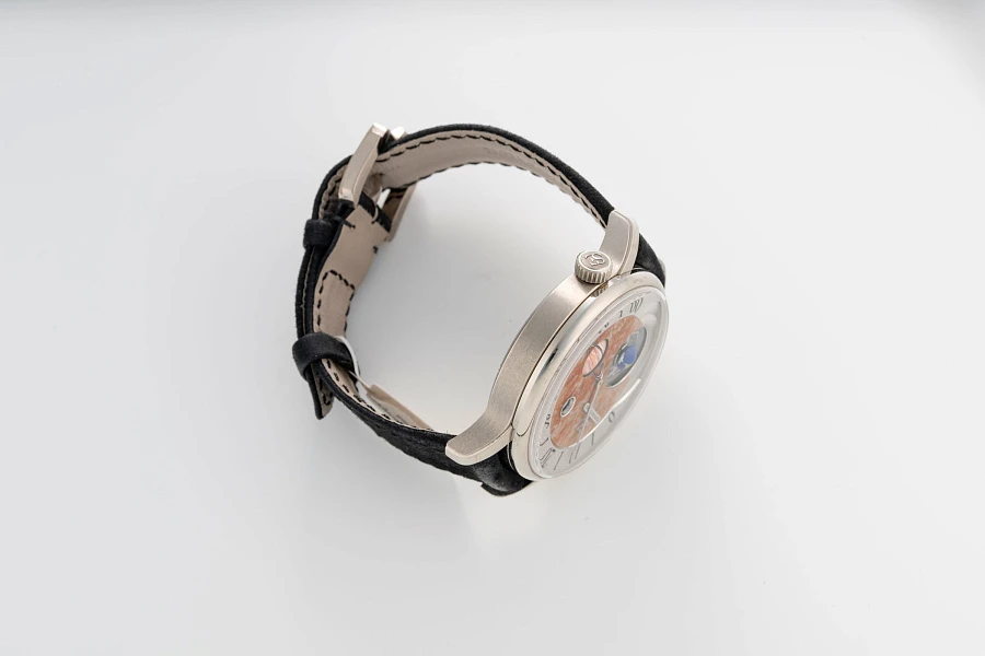 Tourbillon Retrograde Jumping Hour 'Jupiter' in 18k White Gold