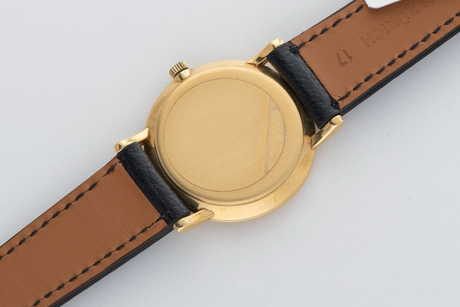 Stepped Bezel Dress Watch Ref. 6595 in 18k Yellow Gold
