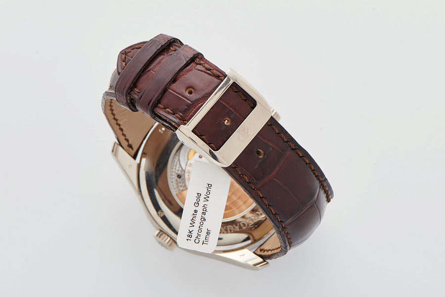 Chronograph World Timer in 18k White Gold