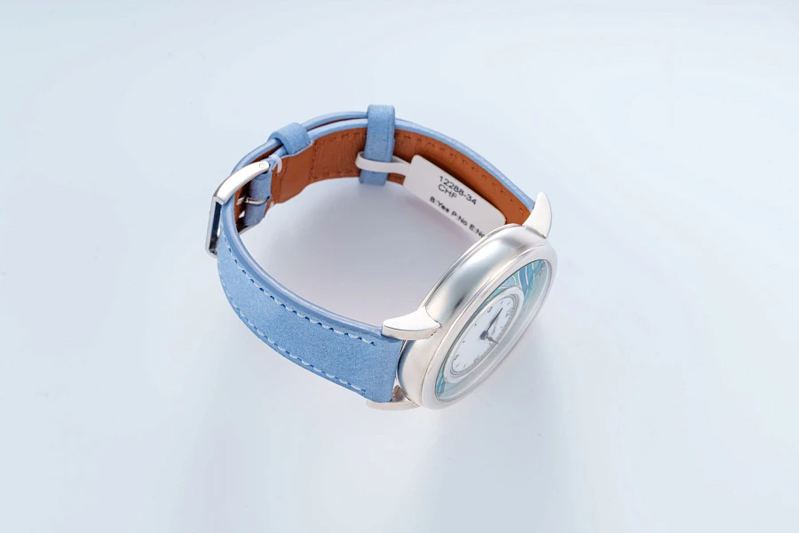 Origin Series 'Water' with Enamel Dial and Sterling Silver Case