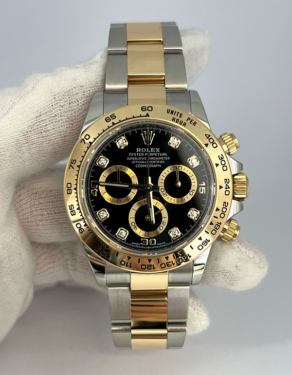 Daytona 116503 Yellow Rolesor Diamond Indexes