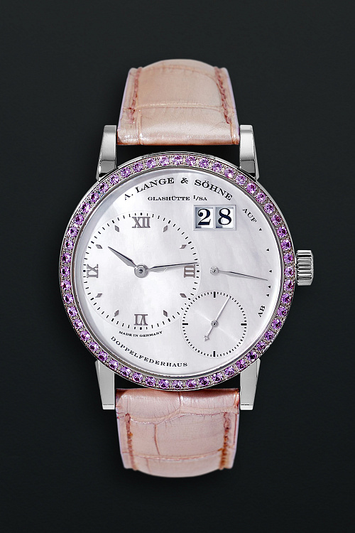 Lange 1 Soirée Pink Diamonds White Gold Manual Wind