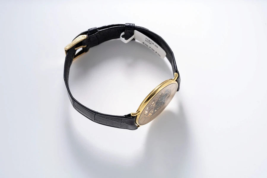 Ultra Thin Skeleton Dress Watch in 18k Yellow Gold