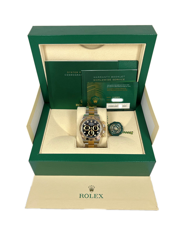 Daytona 116503 Yellow Rolesor Diamond Indexes