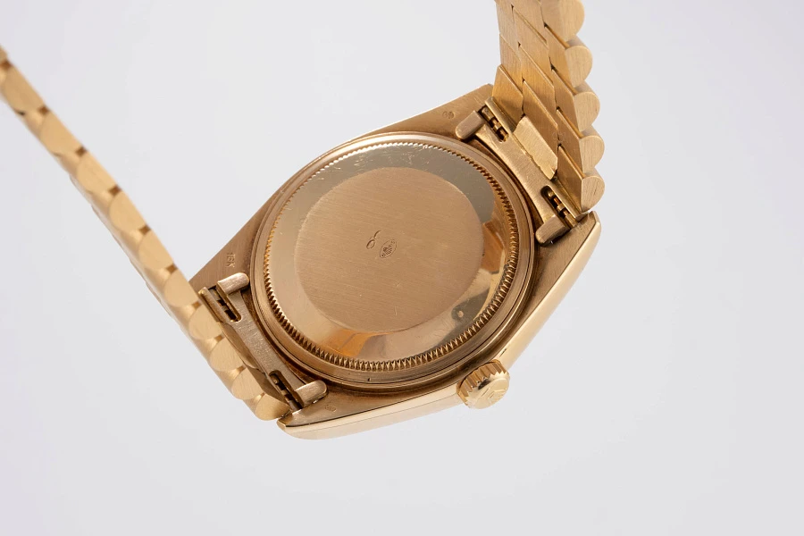 Tropical Dial Day-Date Ref. 18038 in 18k Yellow Gold