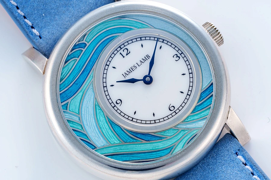 Origin Series 'Water' with Enamel Dial and Sterling Silver Case