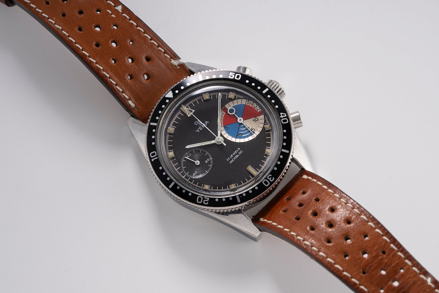 Vintage Big Eye Chronograph Ref. 9312 in Stainless Steel