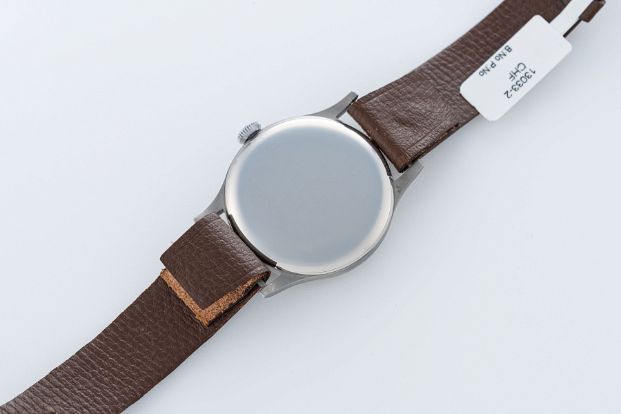 Gilt Dial Dress Watch Ref. 132 in Stainless Steel