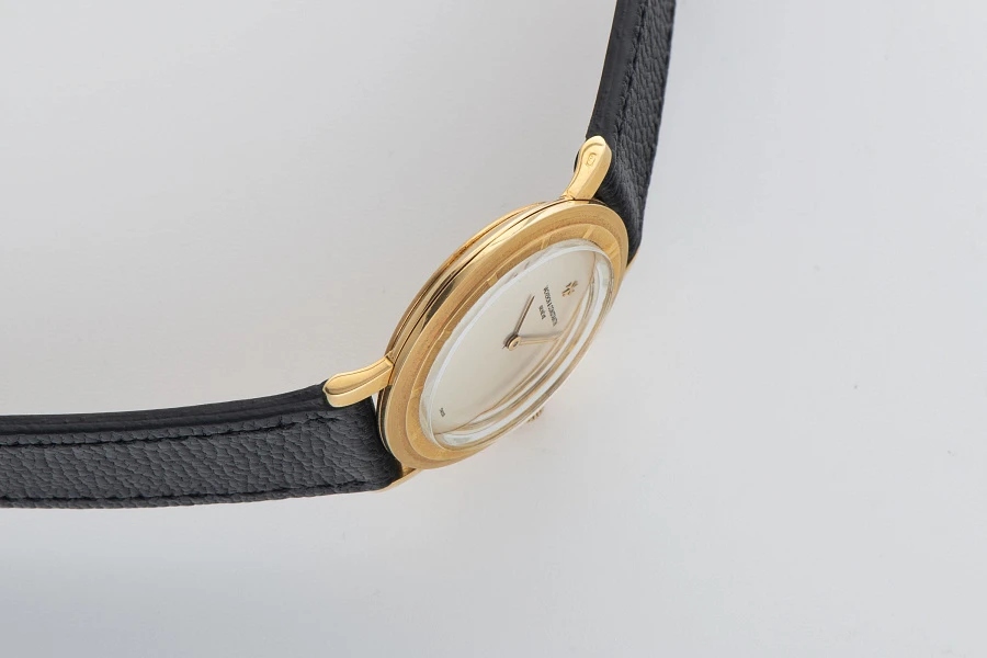 Stepped Bezel Dress Watch Ref. 6595 in 18k Yellow Gold