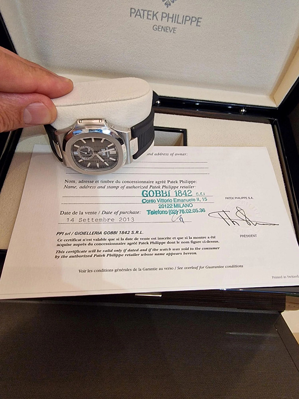 Nautilus Annual Calendar 5726A-001 Never Polished