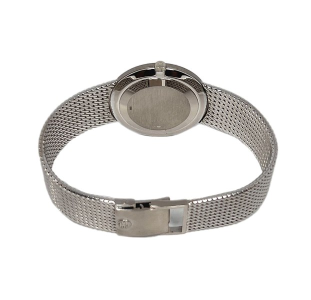 Calatrava ‘Clous de Paris’ 3919 White Gold Milanese Bracelet