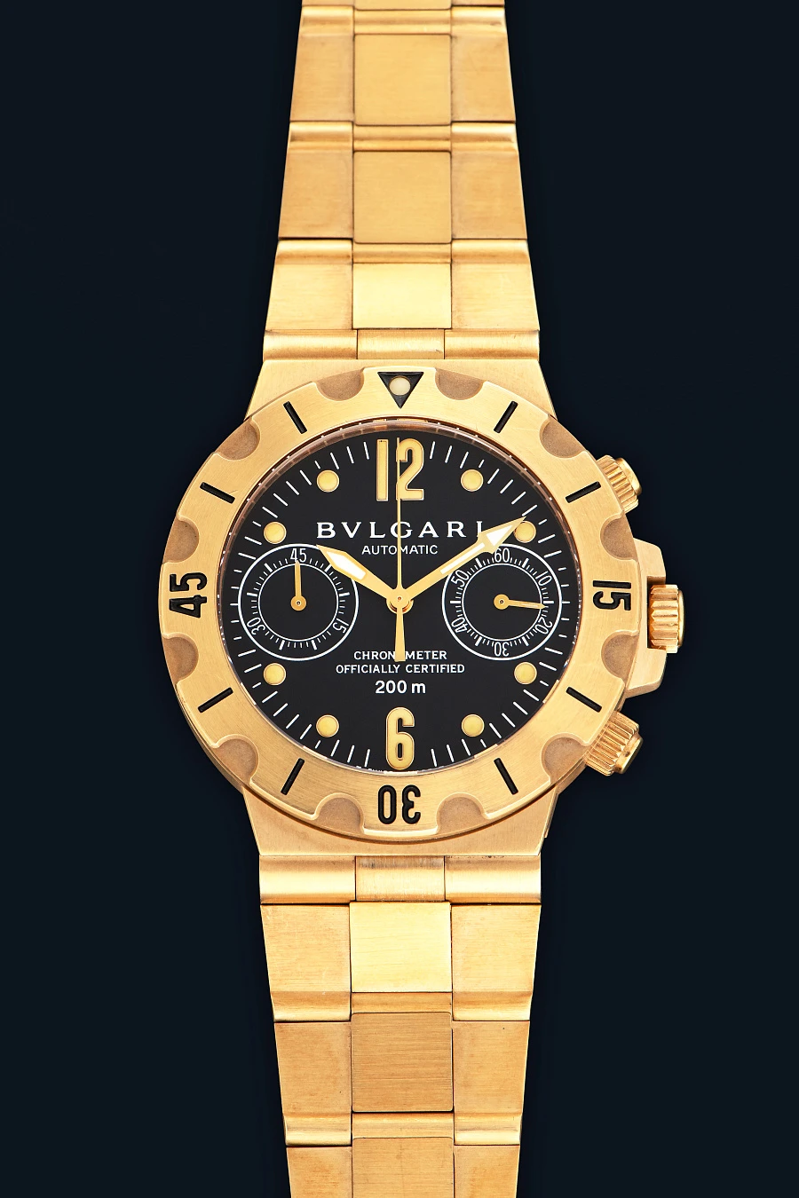 Diagono Scuba Chronograph Ref. SC38G  in 18k Yellow Gold