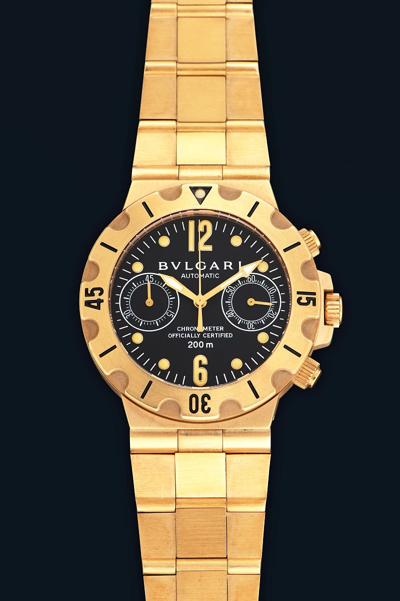 Diagono Scuba Chronograph Ref. SC38G  in 18k Yellow Gold