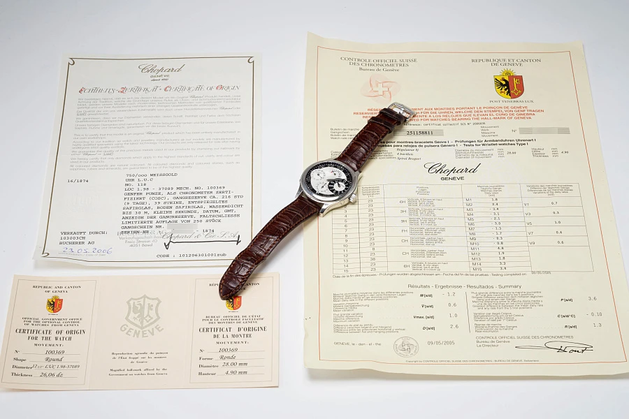 L.U.C. Quattro GMT Ref. 16/1874 in 18k White Gold