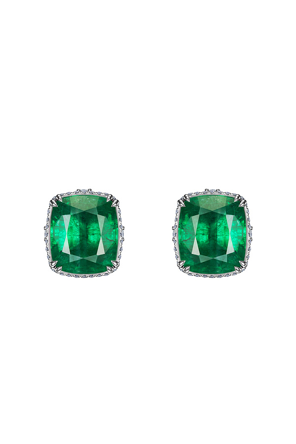 Emerald Earrings 7.76/7.45 ct.