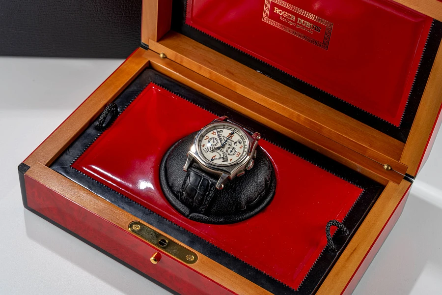 Sympathie Retrograde QP Chronograph Ref. S40 in 18k White Gold