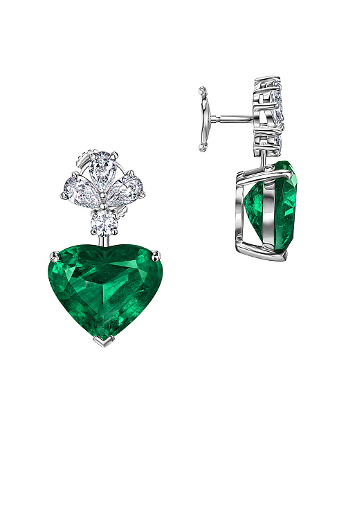 Emerald Earrings 7,01/6,96 ct.