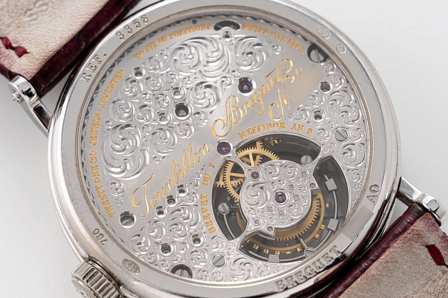 Tourbillon Mother of Pearl Dial Ref. 3358 in 18k White Gold with Diamonds
