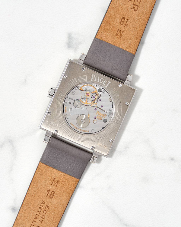 Altiplano Square White Gold & Diamonds Manual Wind