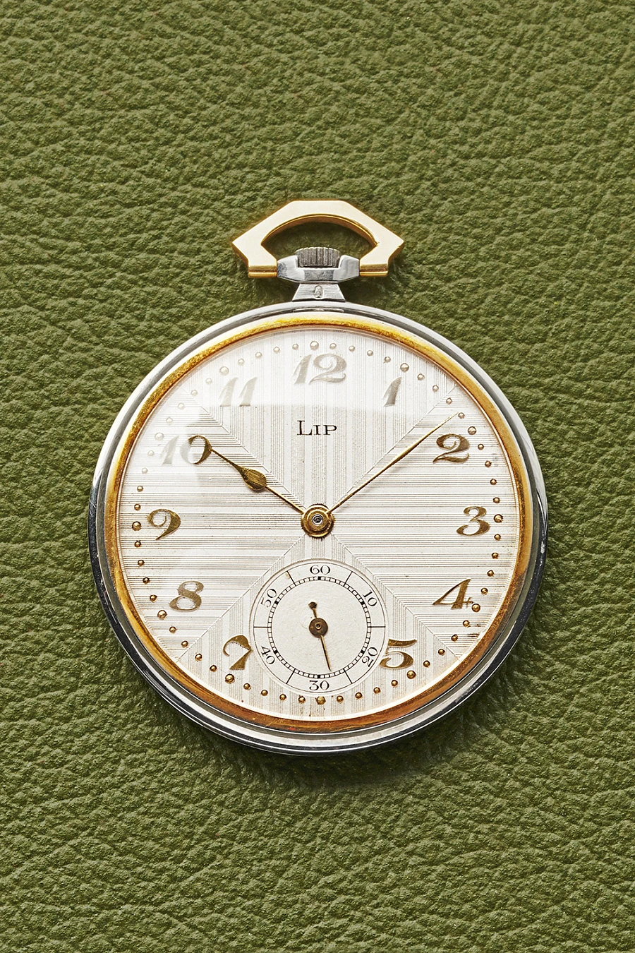 Lip Open Face Pocket Watch