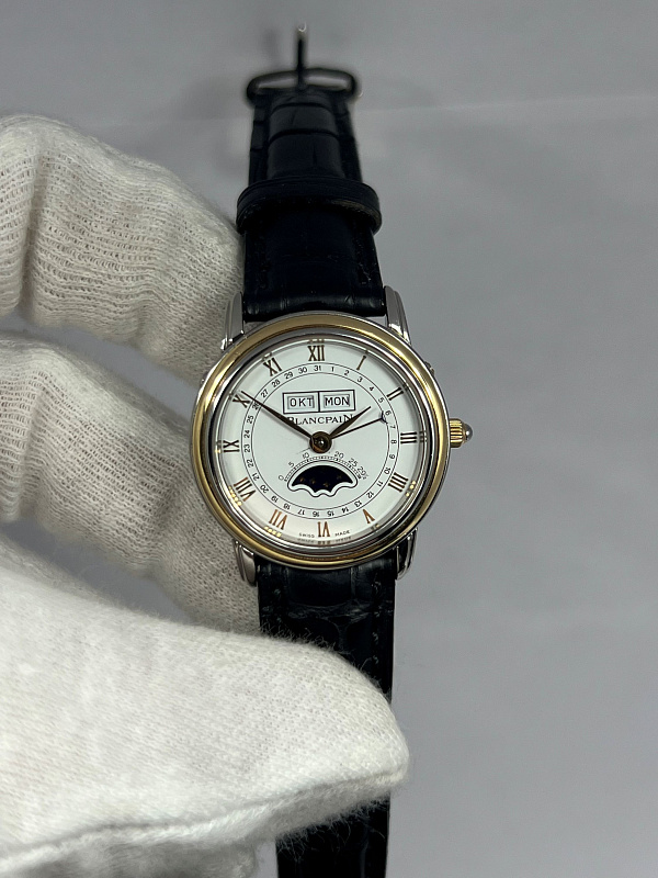 Quantième Complet Phase de Lune Ladies Steel & Gold