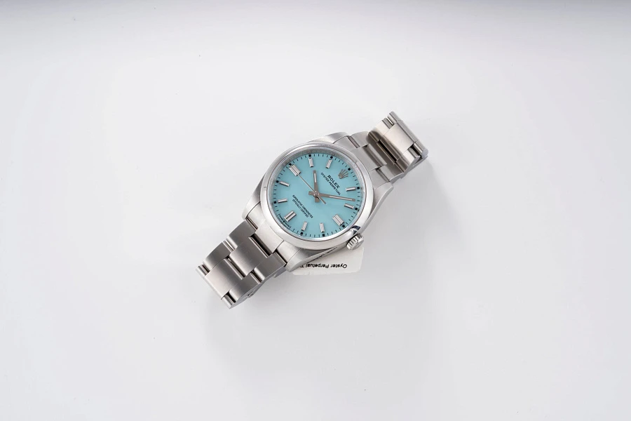 Oyster Perpetual 'Tiffany' Dial Ref. 126000 in Stainless Steel