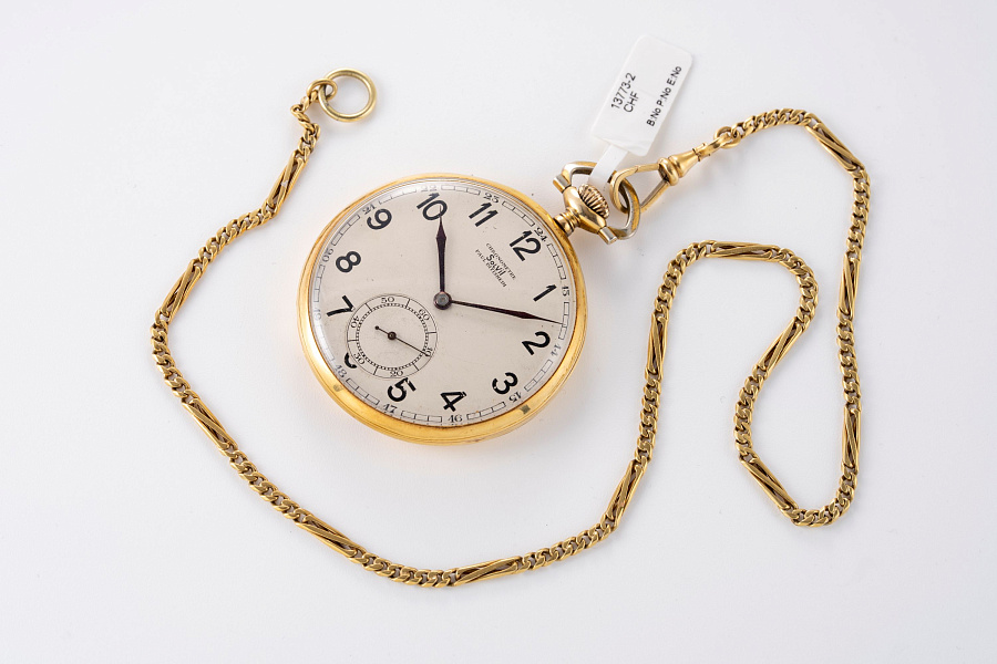 Paul Ditisheim 18K Gelbgold mit Kette