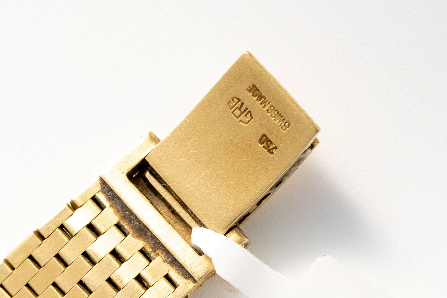 Ladies Watch Ref. 3322 with Woven Bracelet in 18k Yellow Gold