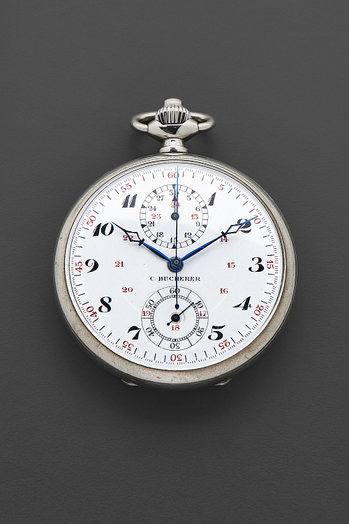 Chronograph Pocket Watch in Silver (Not Running!)