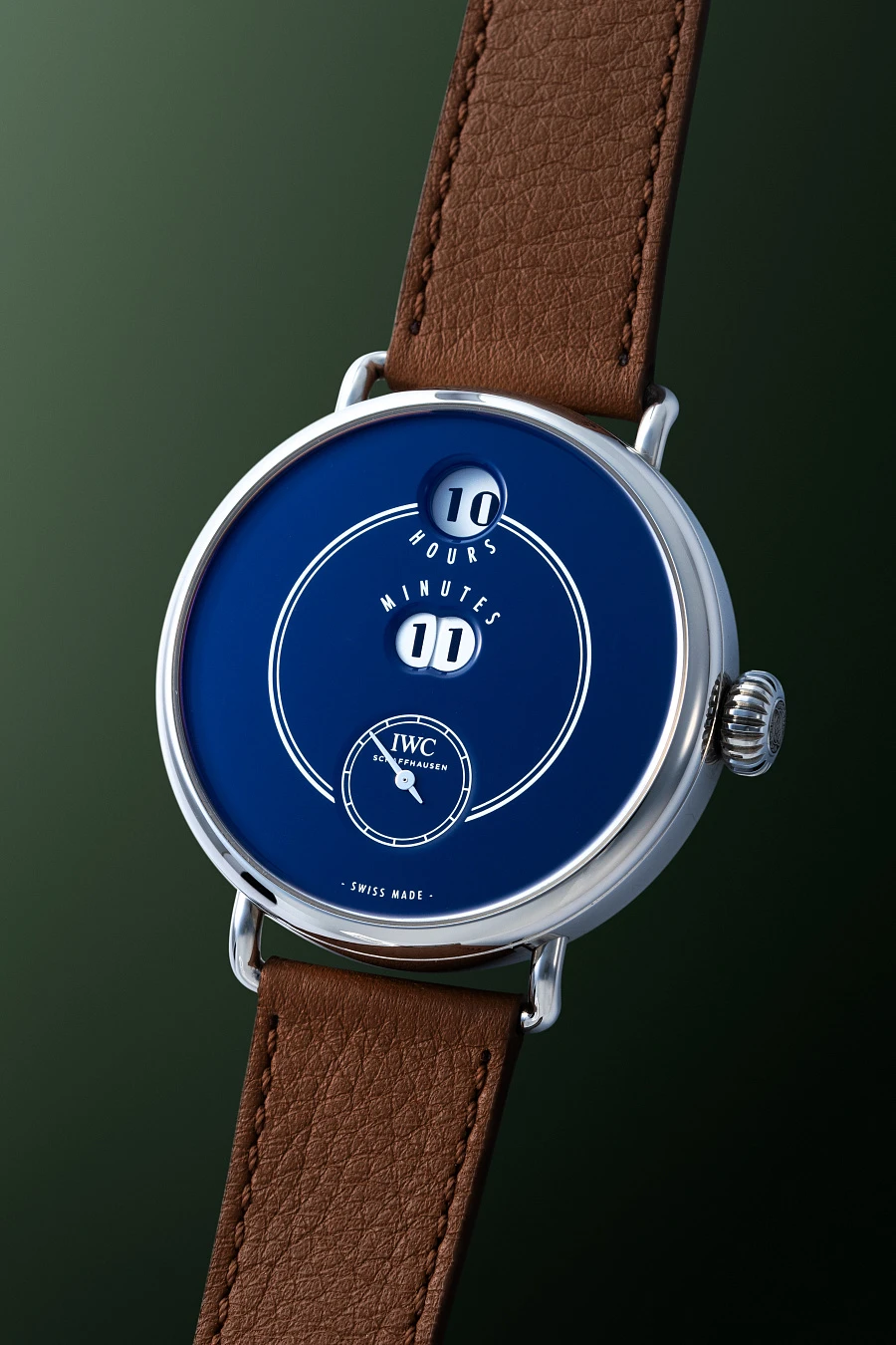 Pallweber Enamel Dial Ref. IW505003 in Stainless Steel