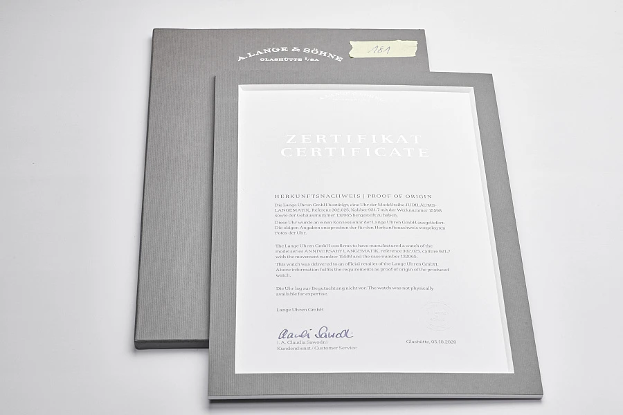 A.Lange & Söhne Langematik Anniversary