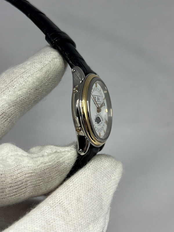 Quantième Complet Phase de Lune Ladies Steel & Gold