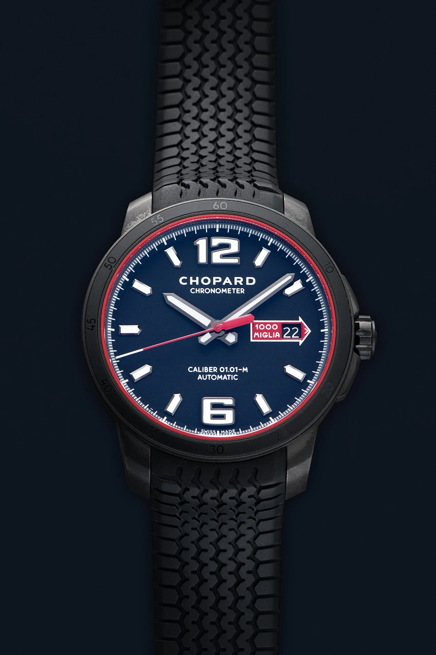 Mille Miglia GTS Black Edition Ref. 8565 in DLC-coated Stainless Steel