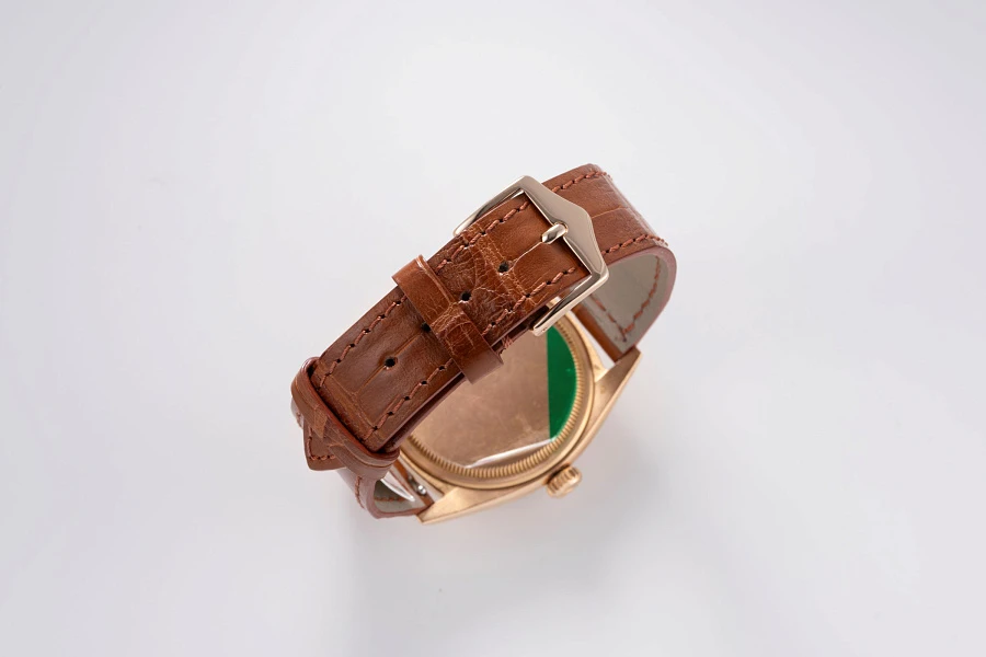 Black Dial Datejust Ref. 6605 in 18k Rose Gold