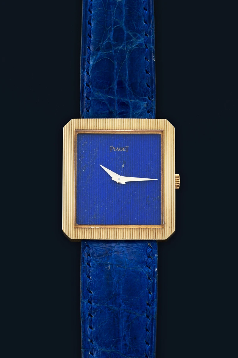 Protocole Ref. 8154 in 18k Yellow Gold with Lapis Lazuli Dial