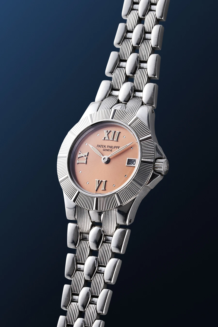Ladies Neptune Ref. 4880/1A-001 with Salmon Dial in Stainless Steel