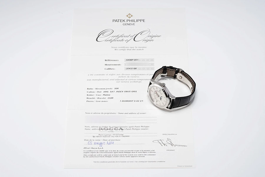 Perpetual Calendar Ref. 5496P in Platinum