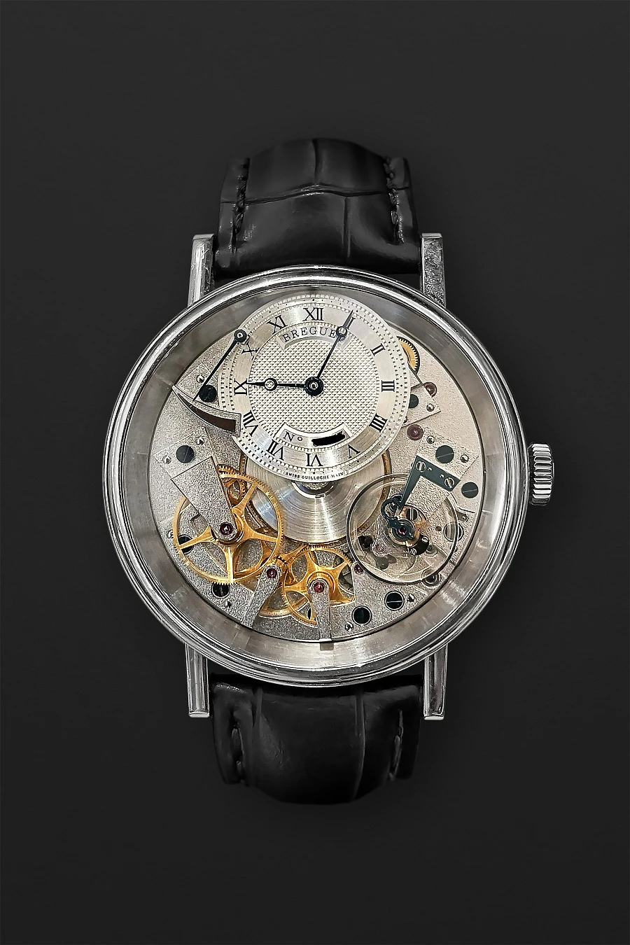 Tradition 7057 Manual Wind White Gold