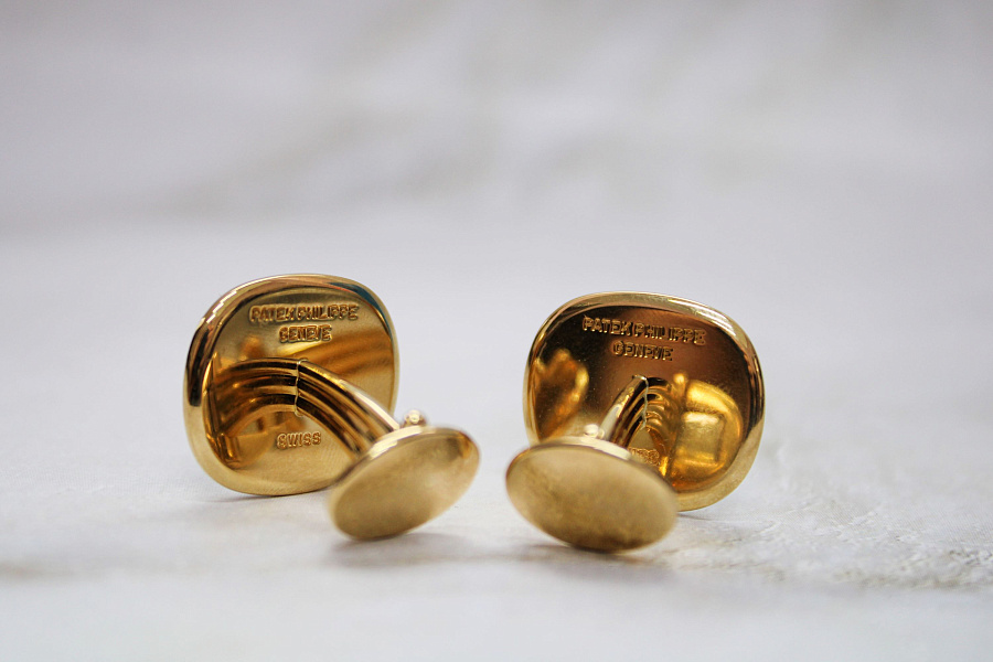 Golden Ellipse Cufflinks in 18k Yellow Gold 26.85 g