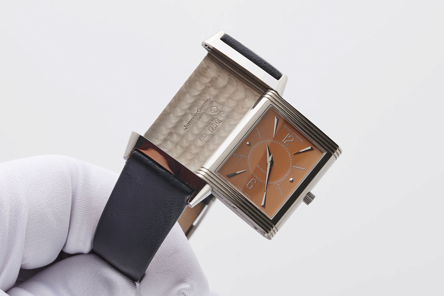 Reverso 18K White-Gold Salmon Dial