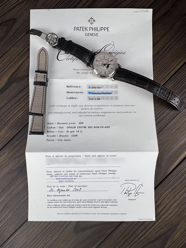 Perpetual Calendar Retrograde ‘Officer’ 5159 White Gold