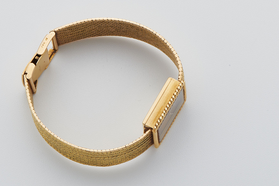 Tiger Eye Ladies Watch in 18k Yellow Gold