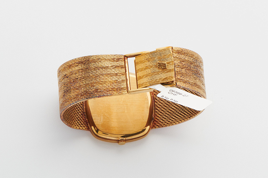 TV-Dial Dress Watch Ref. 99 in 18k Yellow Gold with Heavy Pink Patina