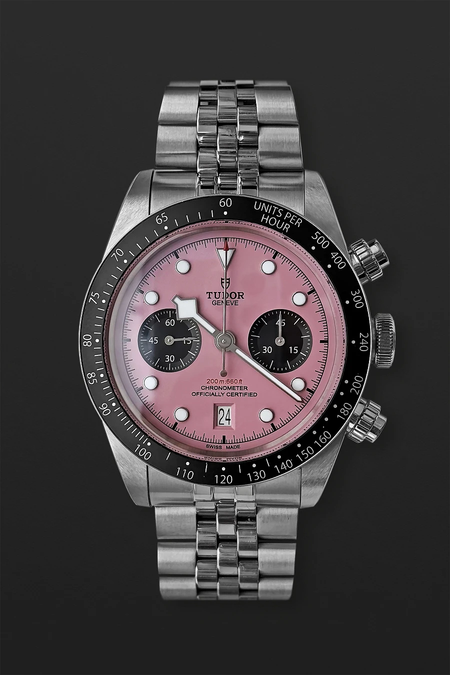 Heritage Black Bay Chronograph Inter Miami Pink 79360