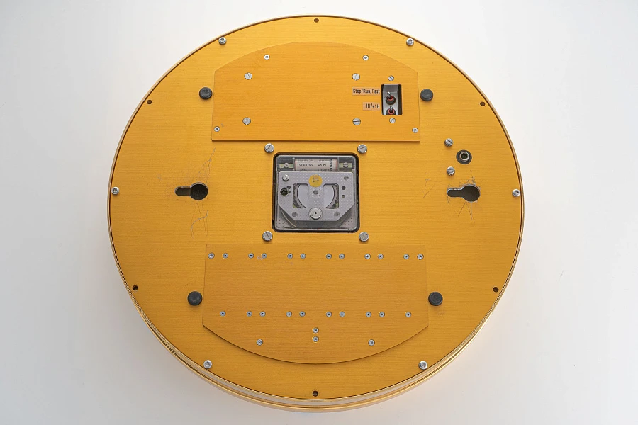 Worldtimer Wall Clock in Gilt Brass