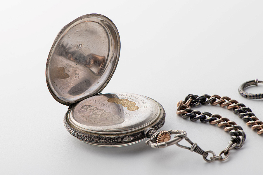 Shooting Tournament 1909 Pocket Watch in Silver