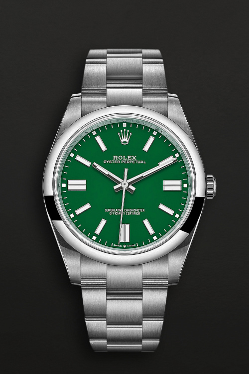 Oyster Perpetual 124300 41mm Green Dial